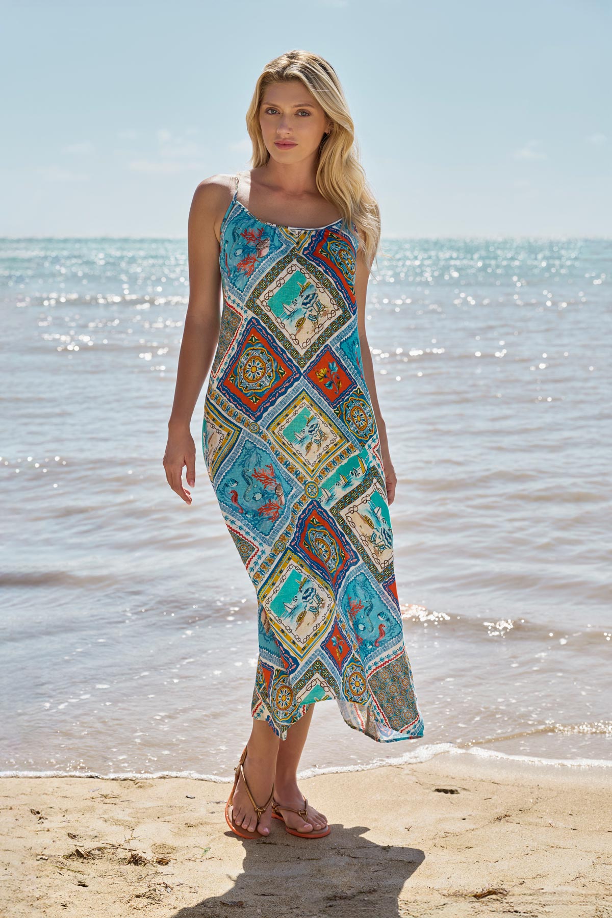 miracle by Beach Dress in Coral Casino Coral Casino | Miraclesuit