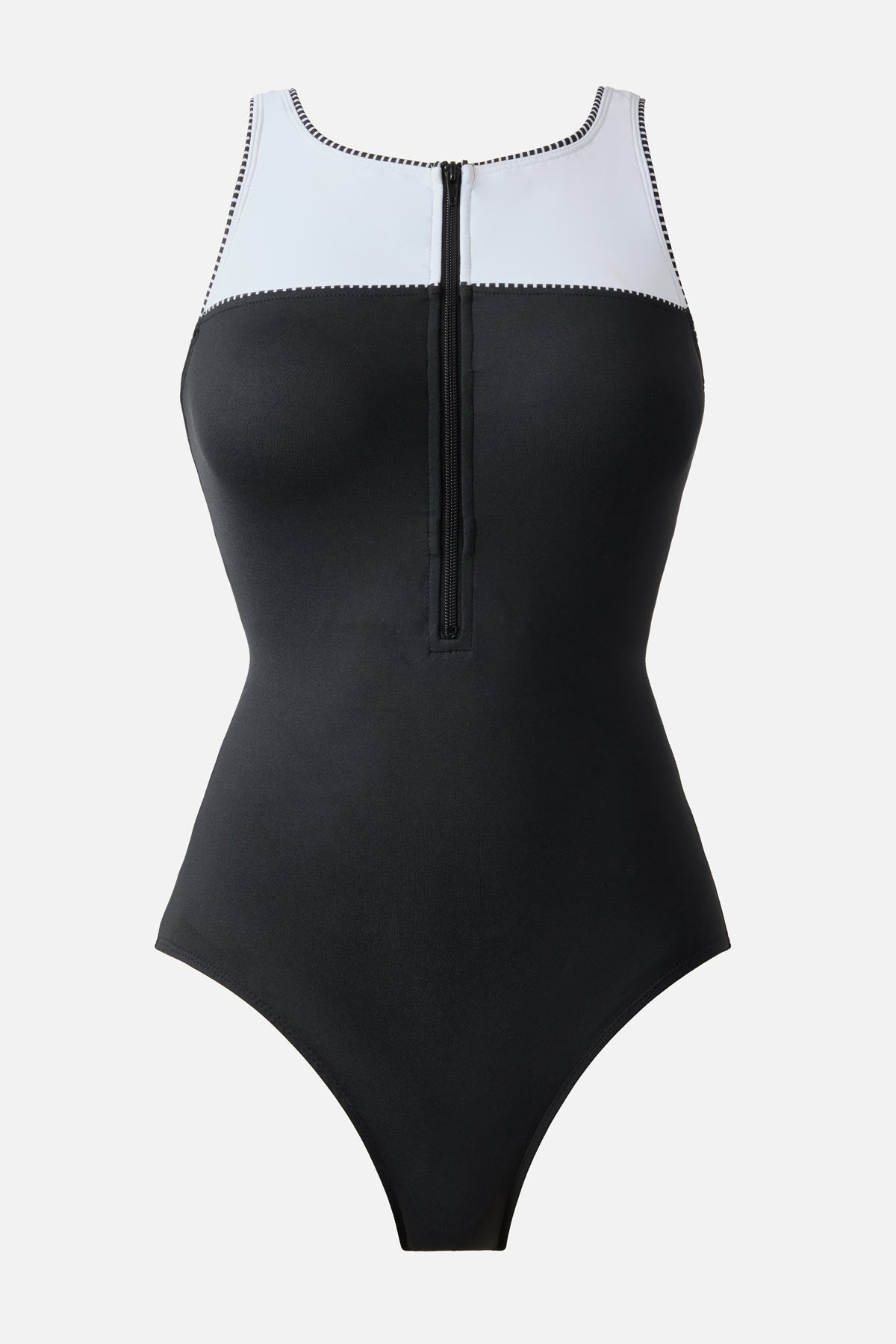 Zinger One Piece in Liquid Sculpt Black/White | Miraclesuit