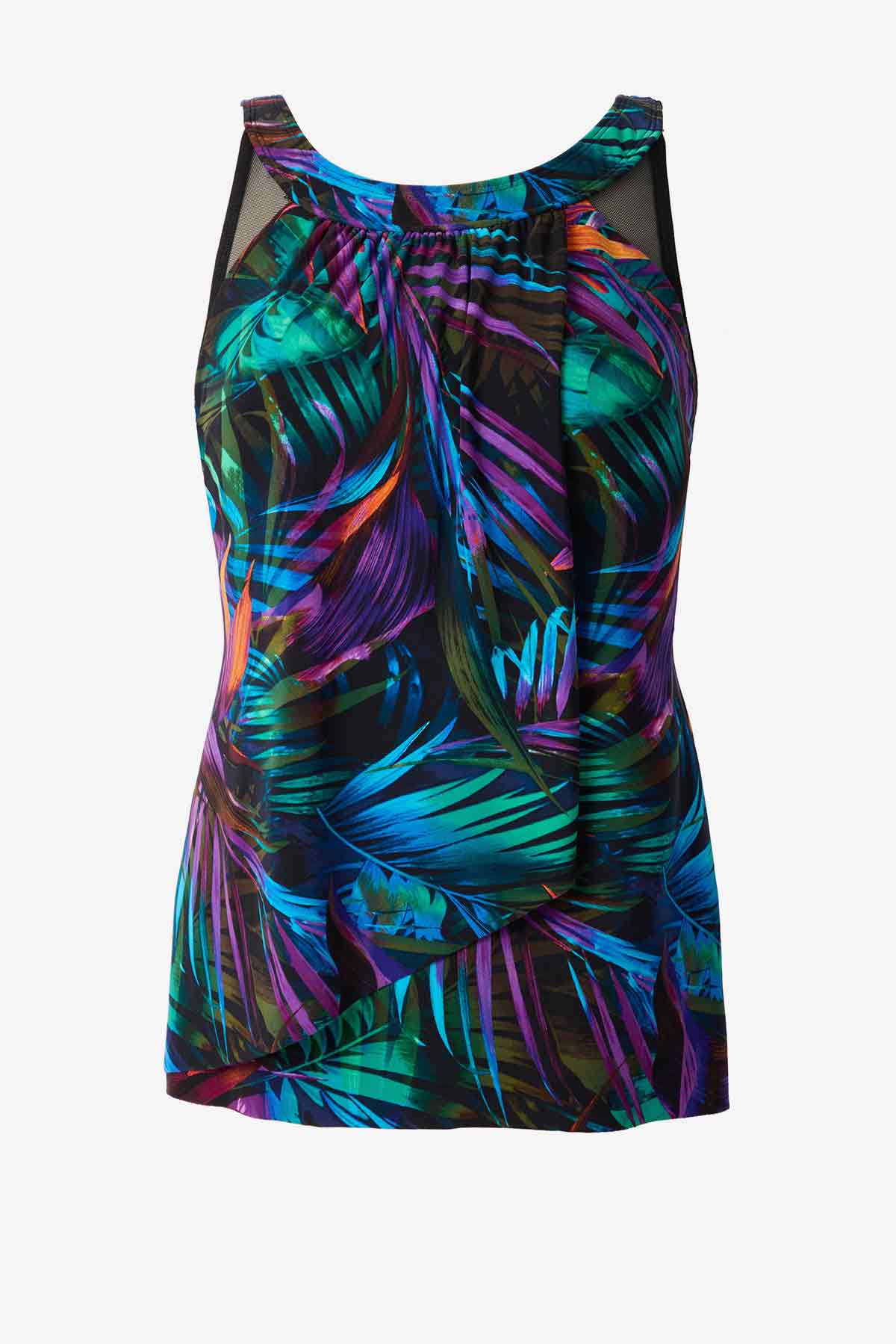 Plus Size Palma Paradiso Ursula Tankini Top Multi | Miraclesuit