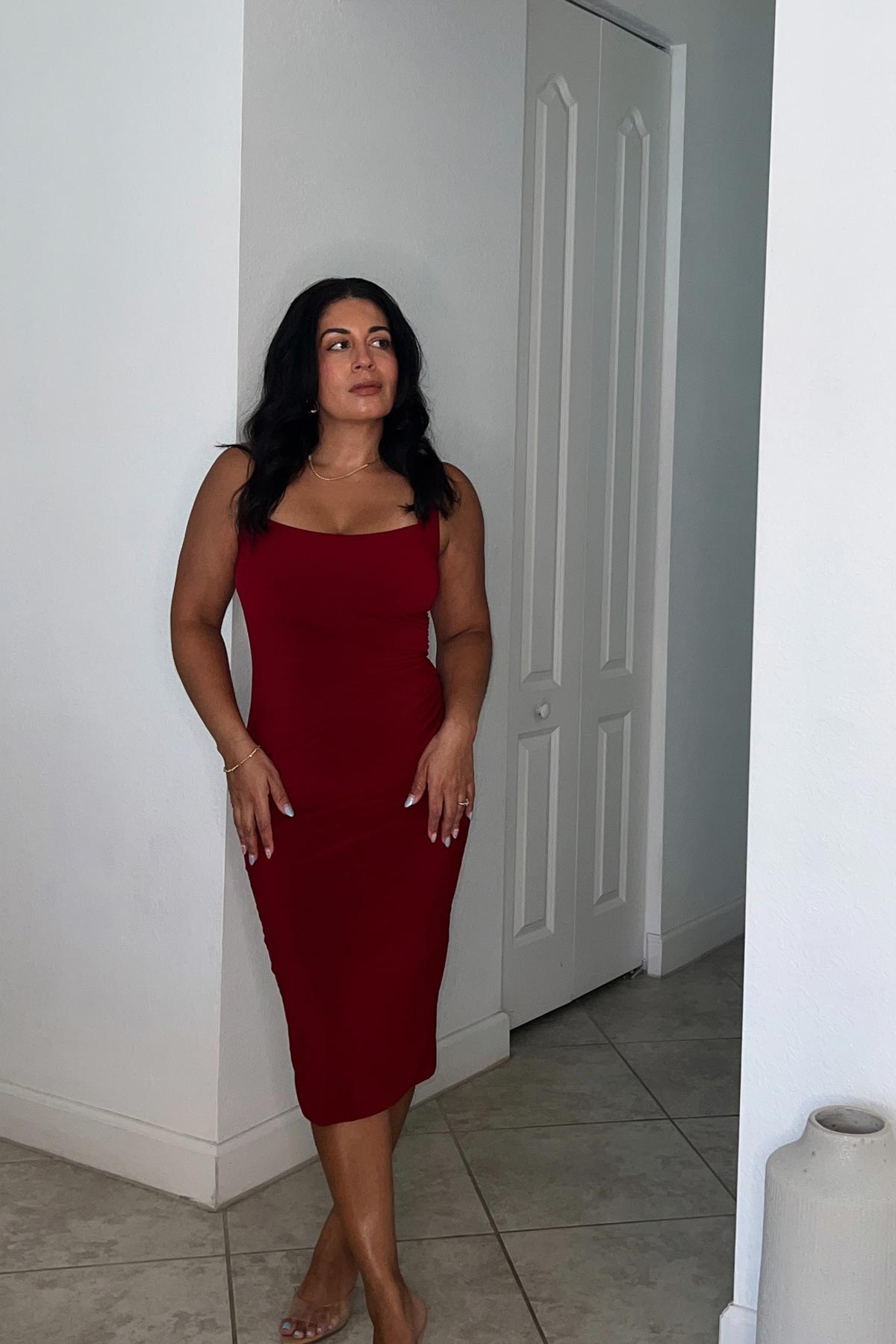 Diva Shaping Dress in Crimson Crimson | Miraclesuit