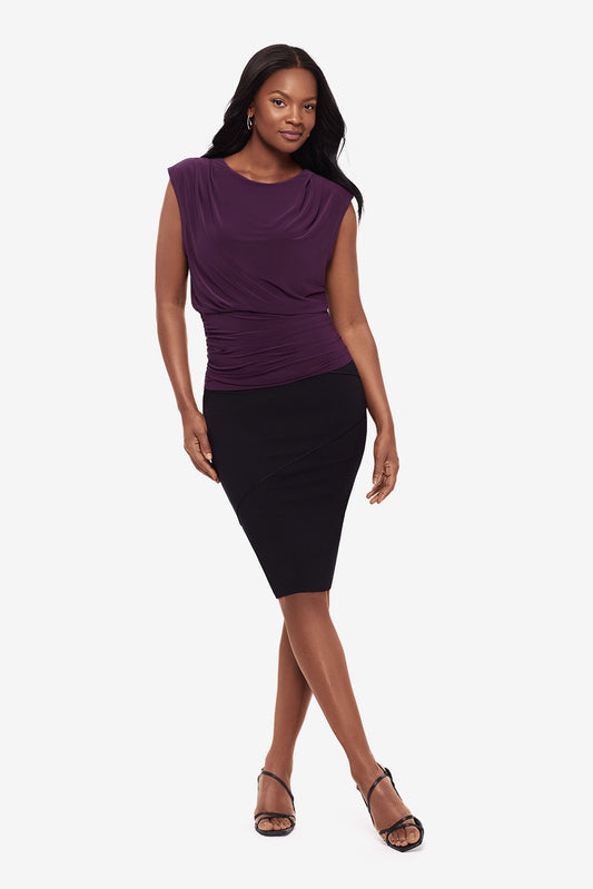 Tabi Blouson Top in Plum Plum | Miraclesuit