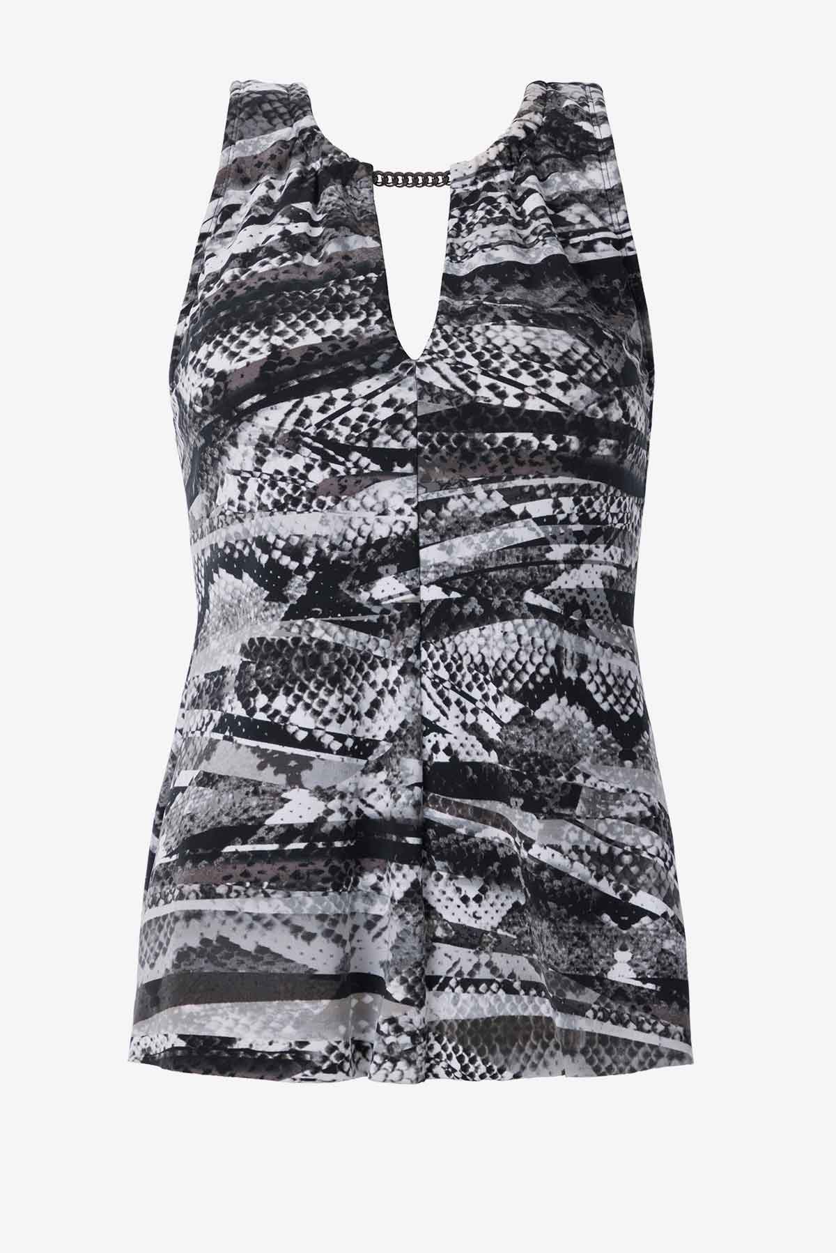 Magicsuit Za'Atar Chanae Tankini Top Black/Grey | Miraclesuit