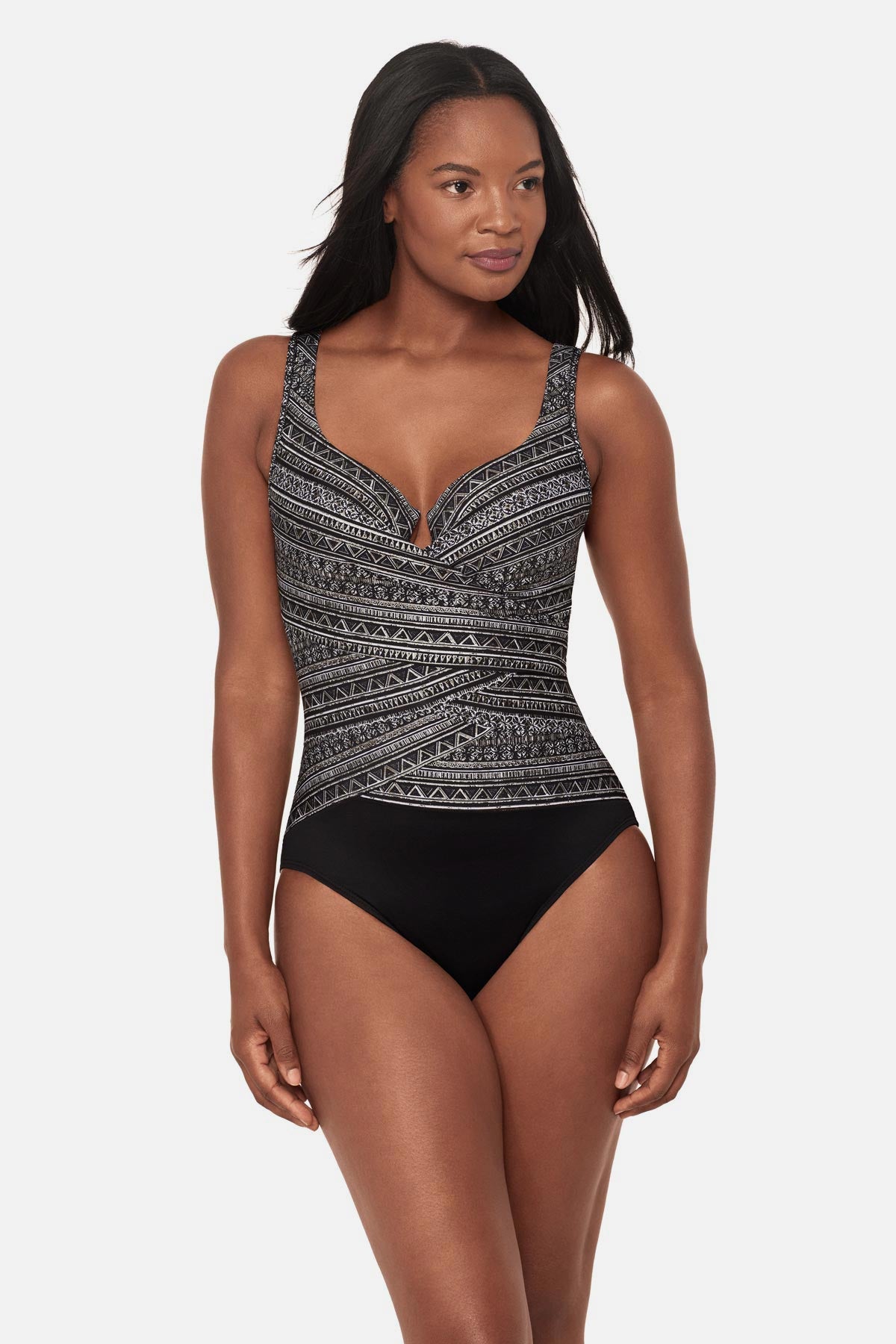 Escape One Piece in Elysium Black/White | Miraclesuit
