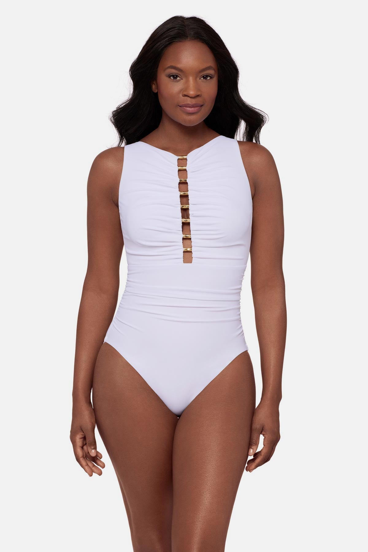 Swizzle One Piece Black | Miraclesuit
