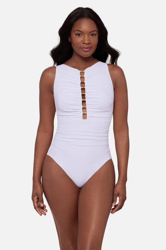 Swizzle One Piece Black | Miraclesuit