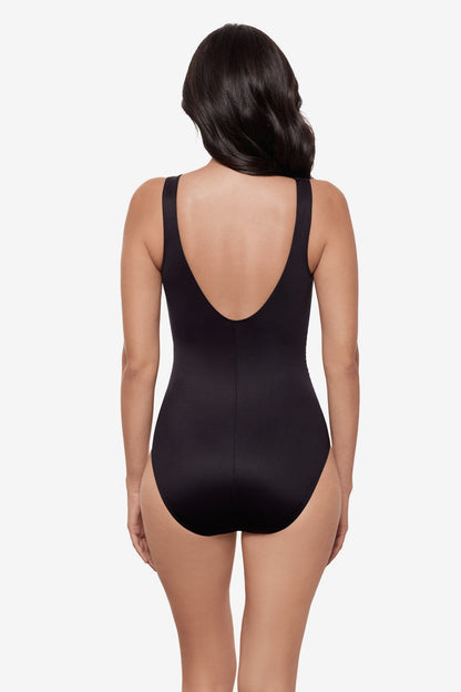 Swizzle One Piece Black | Miraclesuit