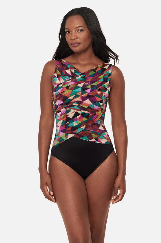 Brio One Piece in Farfalle Multi | Miraclesuit