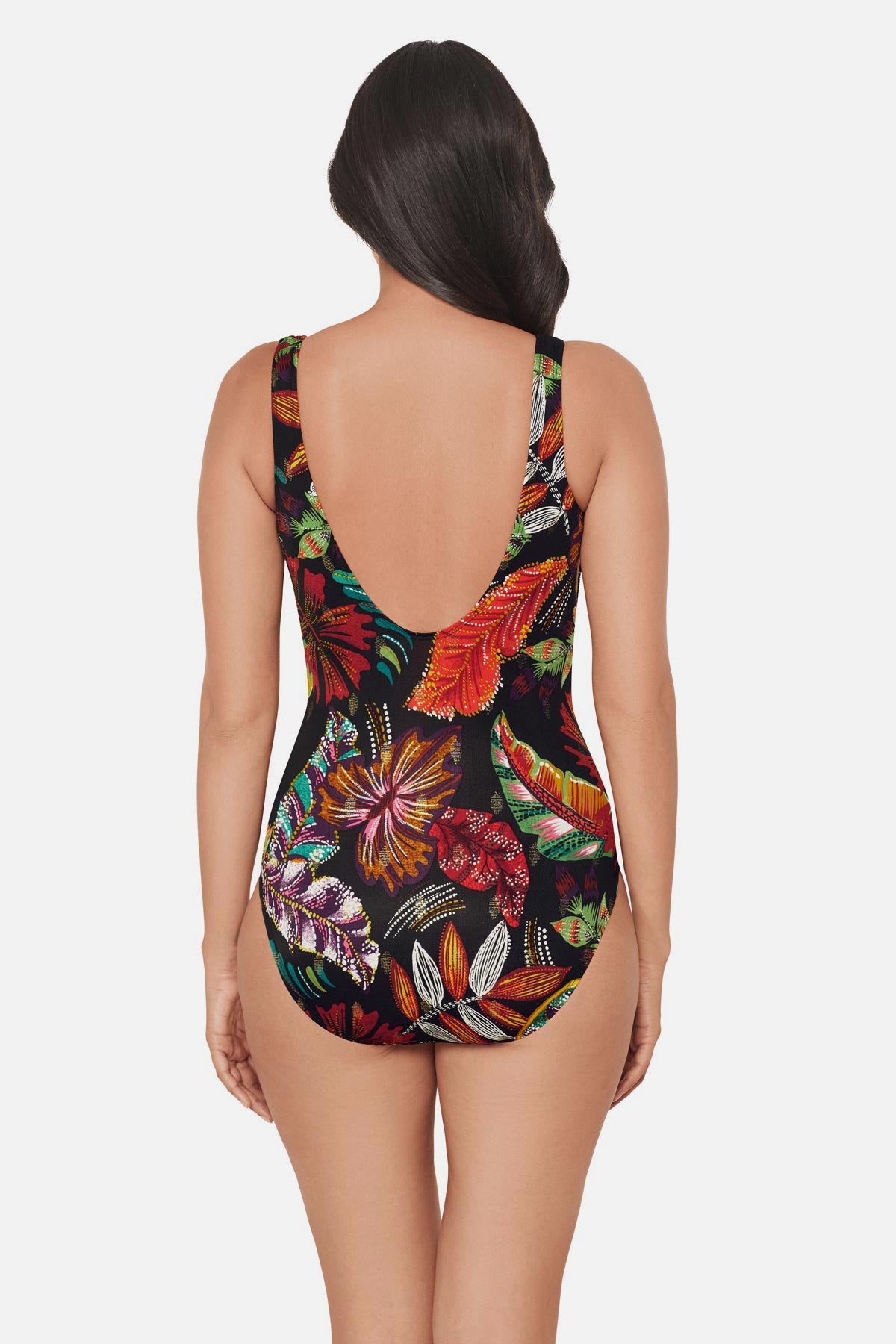 Crossover One Piece in Pluma Black/Multi | Miraclesuit