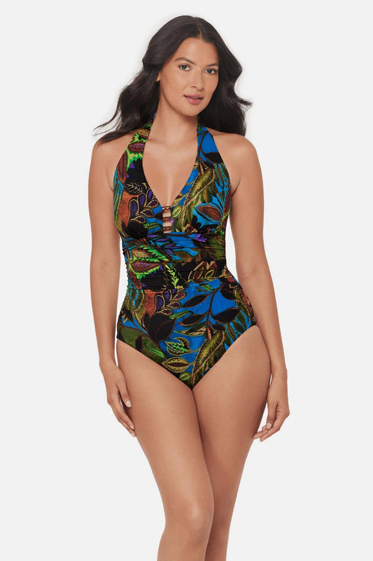 Theia One Piece in Amazonia Blue/Multi | Miraclesuit