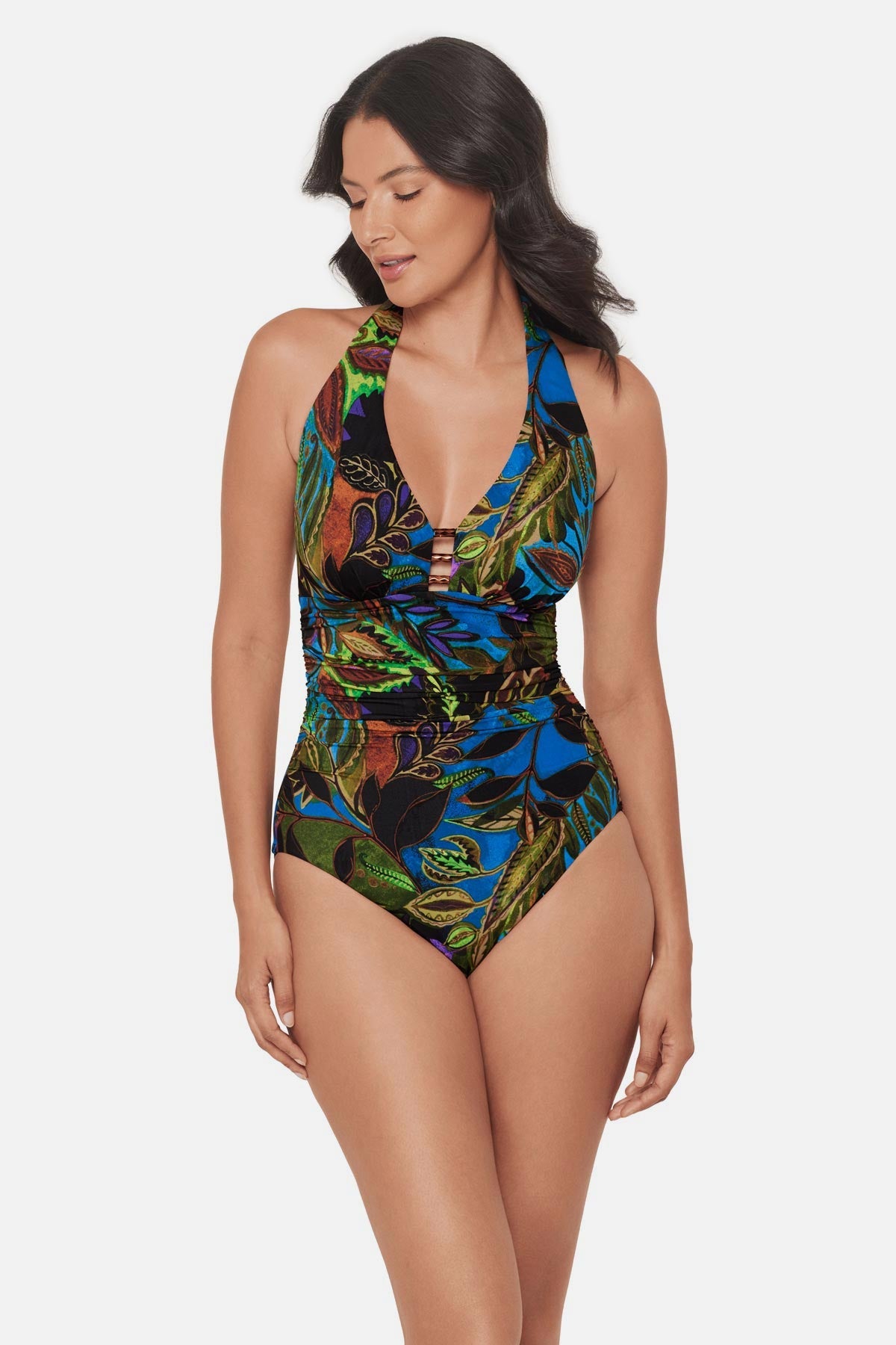 Theia One Piece in Amazonia Blue/Multi | Miraclesuit
