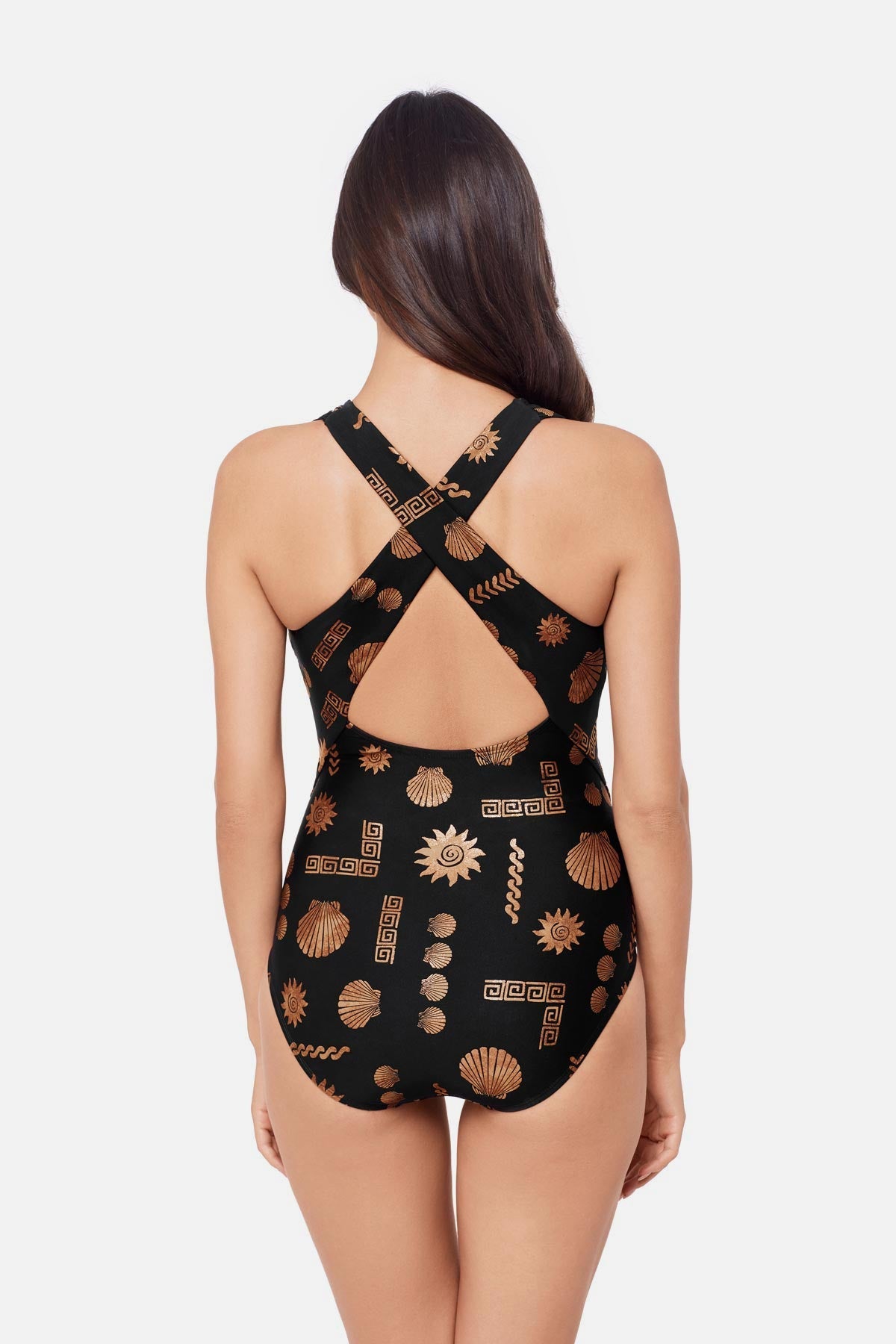 Magicsuit Halle One Piece in Clamdigger Black/Multi | Miraclesuit