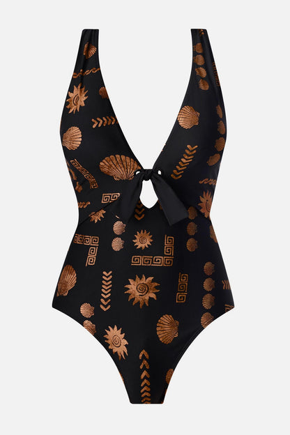 Magicsuit Halle One Piece in Clamdigger Black/Multi | Miraclesuit