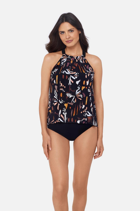 Magicsuit Esme Tankini Top in Chrysalis Black/Multi | Miraclesuit