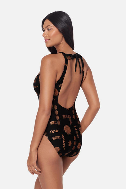 Magicsuit Steffi One Piece in Clamdigger Black/Multi | Miraclesuit