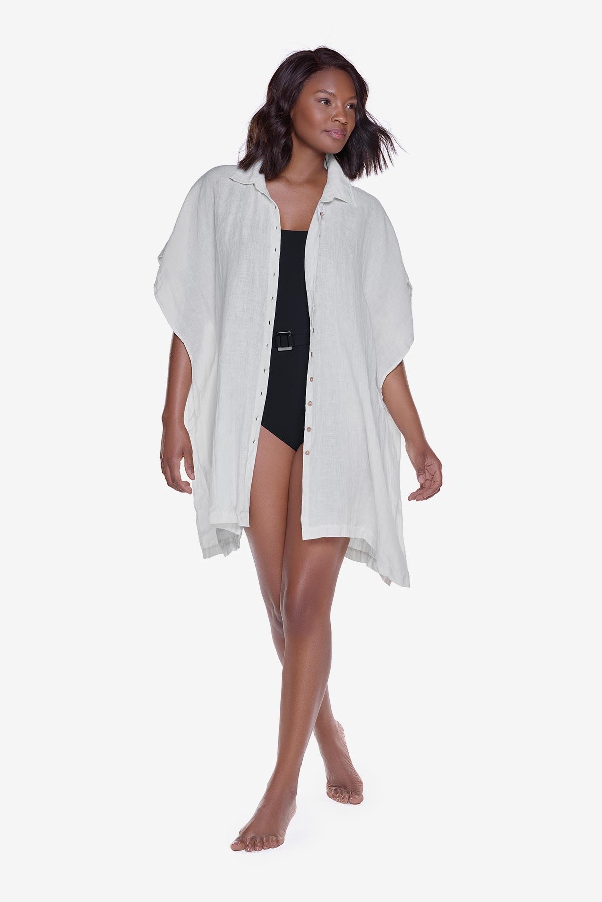 Beach Shirt Cover Up in Ivory Ivory | Miraclesuit