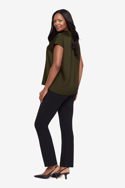 Relaxed Charmeuse Blouse in Nori Nori | Miraclesuit