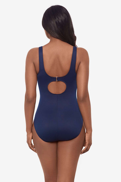 Spectra Helix One Piece Swimsuit Black/White | Miraclesuit