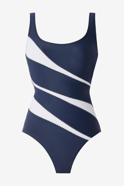 Spectra Helix One Piece Swimsuit Black/White | Miraclesuit