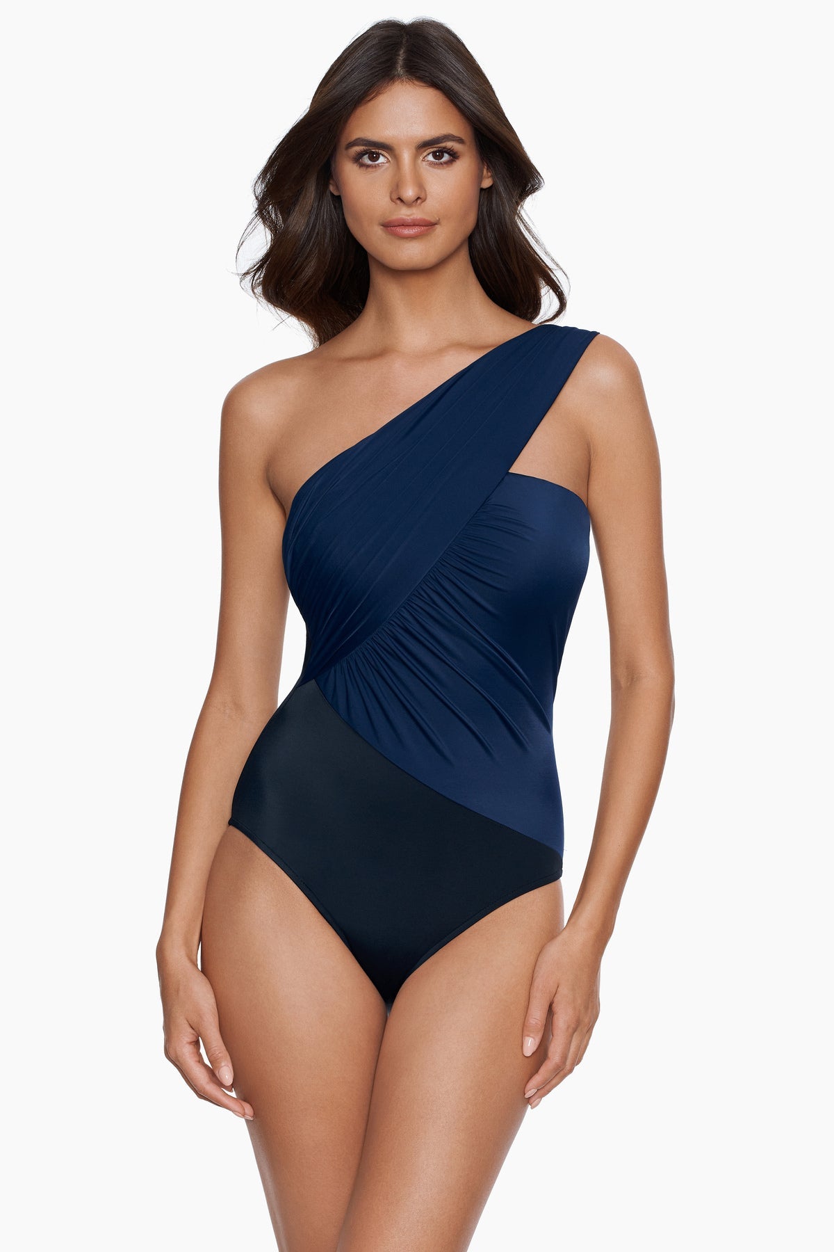 Magicsuit Colorblock Goddess One Piece Swimsuit Merlot | Miraclesuit