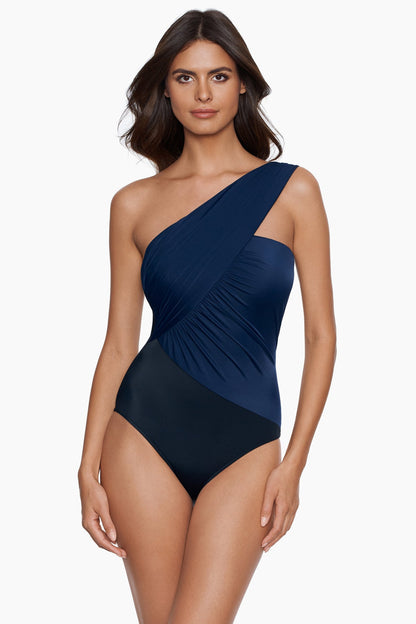 Magicsuit Colorblock Goddess One Piece Swimsuit Merlot | Miraclesuit