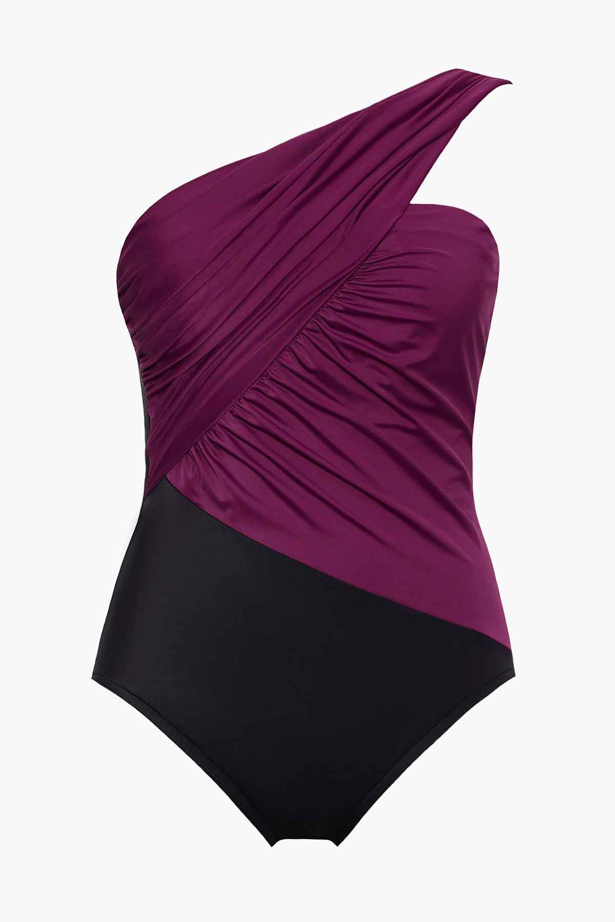 Magicsuit Colorblock Goddess One Piece Swimsuit Merlot | Miraclesuit