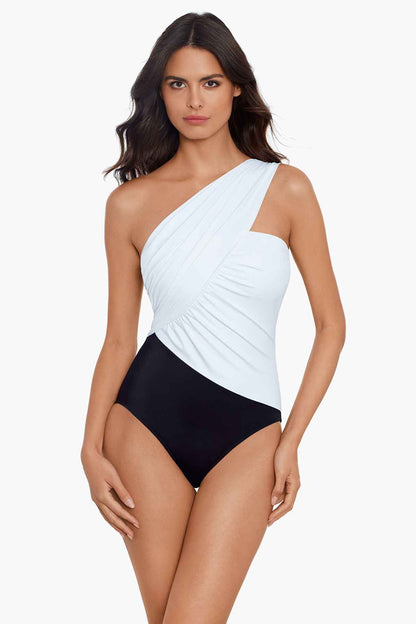 Magicsuit Colorblock Goddess One Piece Swimsuit Merlot | Miraclesuit