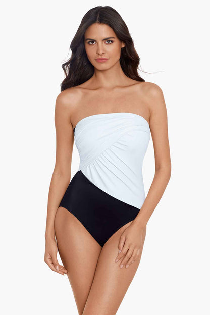 Magicsuit Colorblock Goddess One Piece Swimsuit Merlot | Miraclesuit