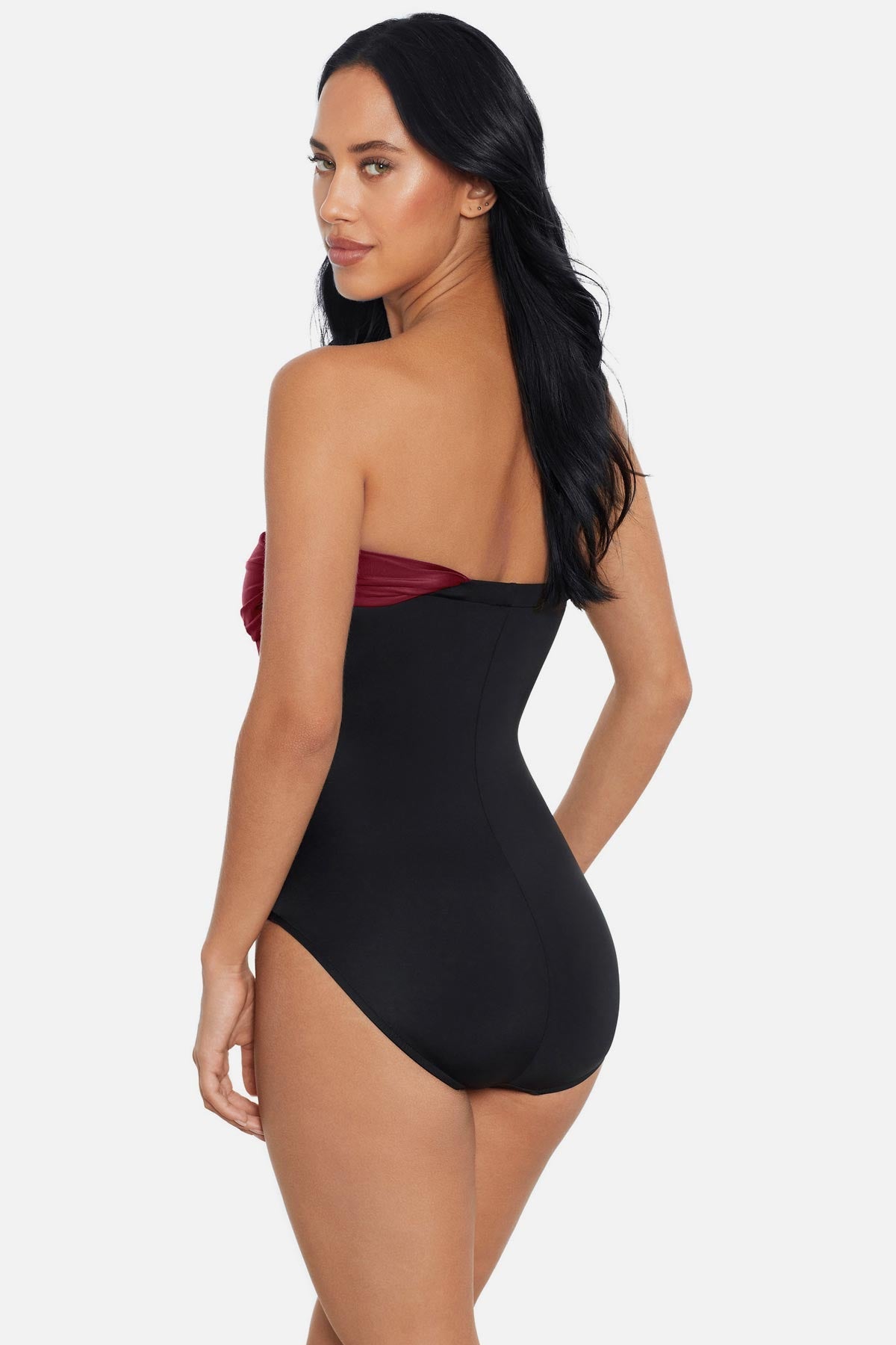 Magicsuit Colorblock Goddess One Piece Swimsuit Merlot | Miraclesuit