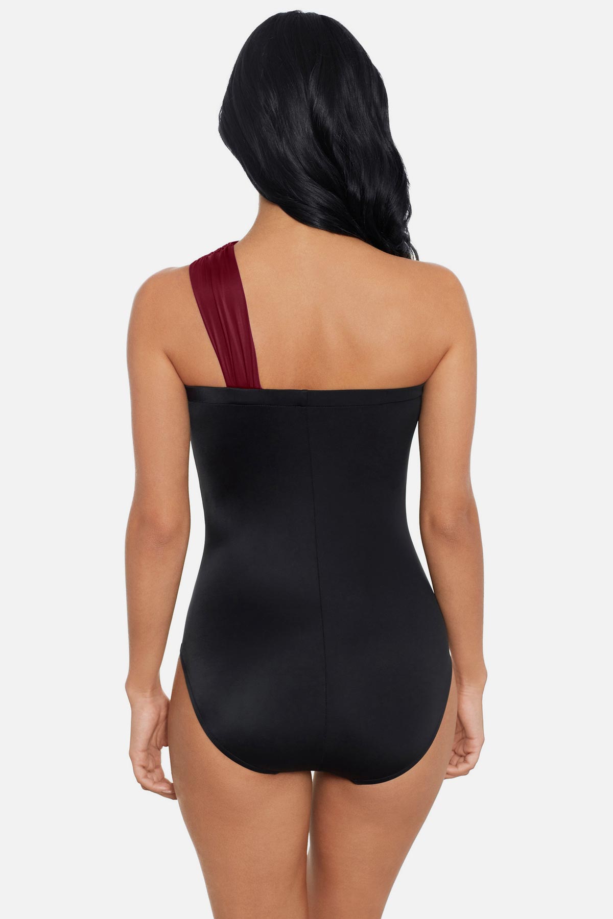 Magicsuit Colorblock Goddess One Piece Swimsuit Merlot | Miraclesuit