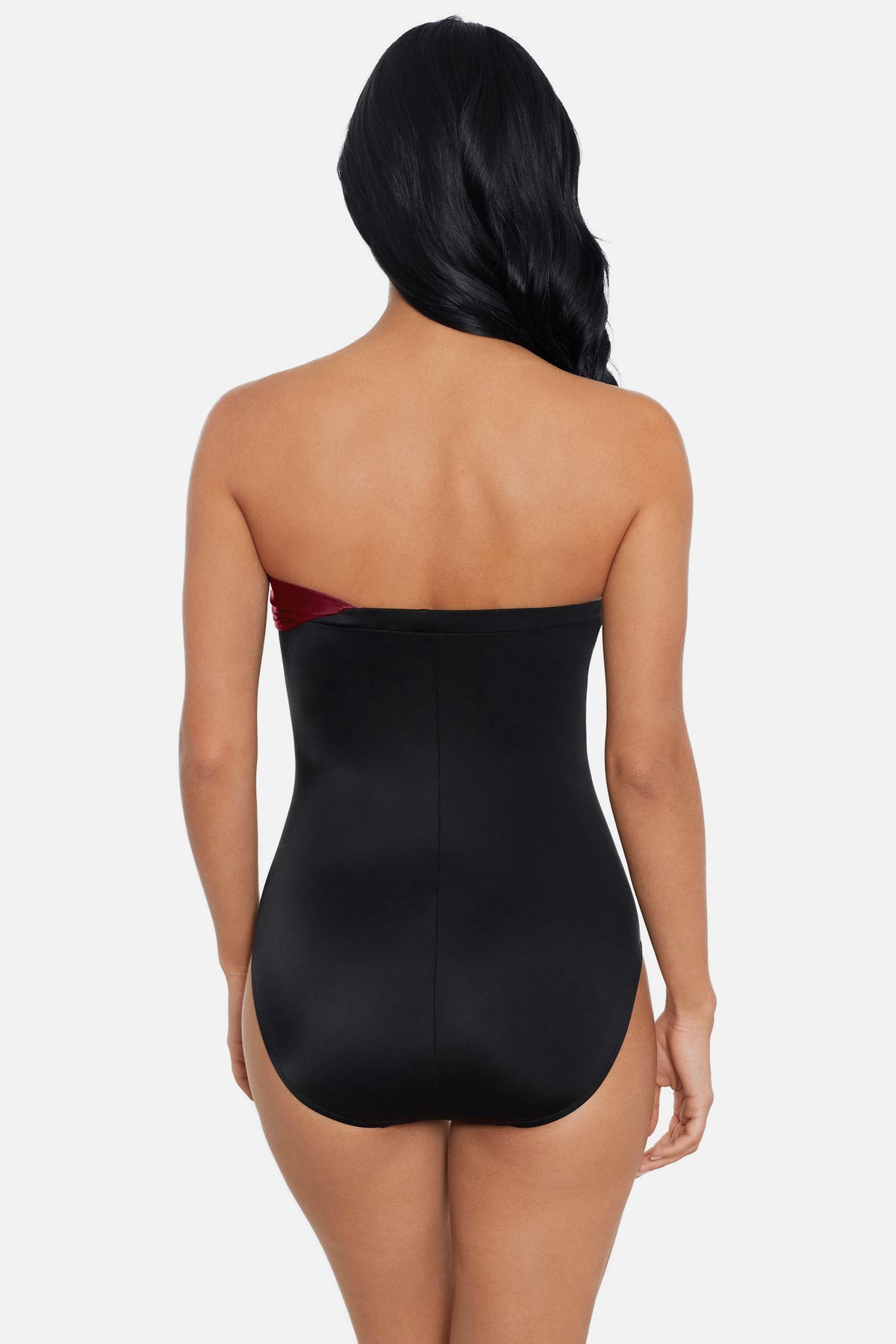 Magicsuit Colorblock Goddess One Piece Swimsuit Merlot | Miraclesuit