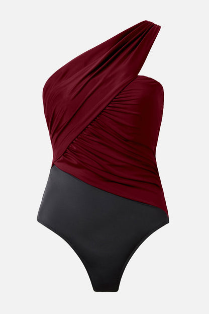 Magicsuit Colorblock Goddess One Piece Swimsuit Merlot | Miraclesuit