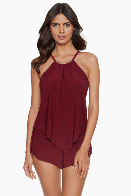 Goldie Romper Merlot | Miraclesuit