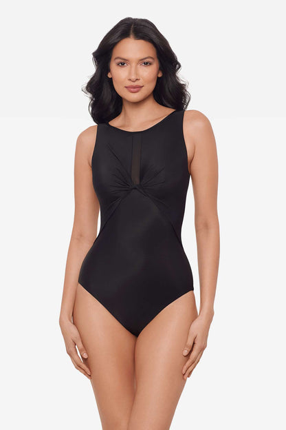 Network News Evoke One Piece Swimsuit Black | Miraclesuit