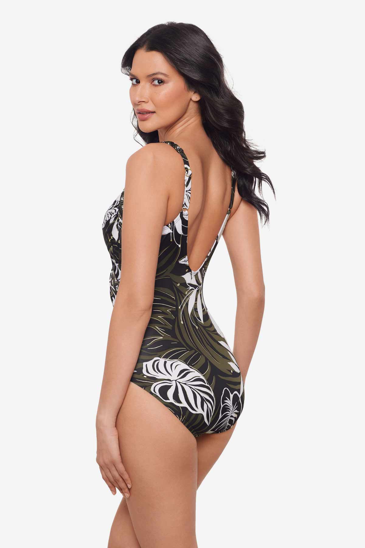 Elle Dorado Sanibel One Piece Swimsuit Black/Multi | Miraclesuit