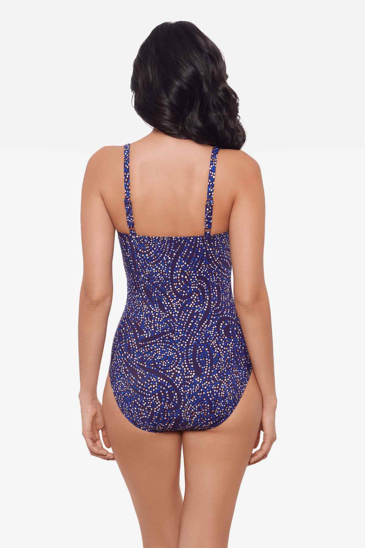 Spotlight Starr One Piece Swimsuit Plum/Multi | Miraclesuit
