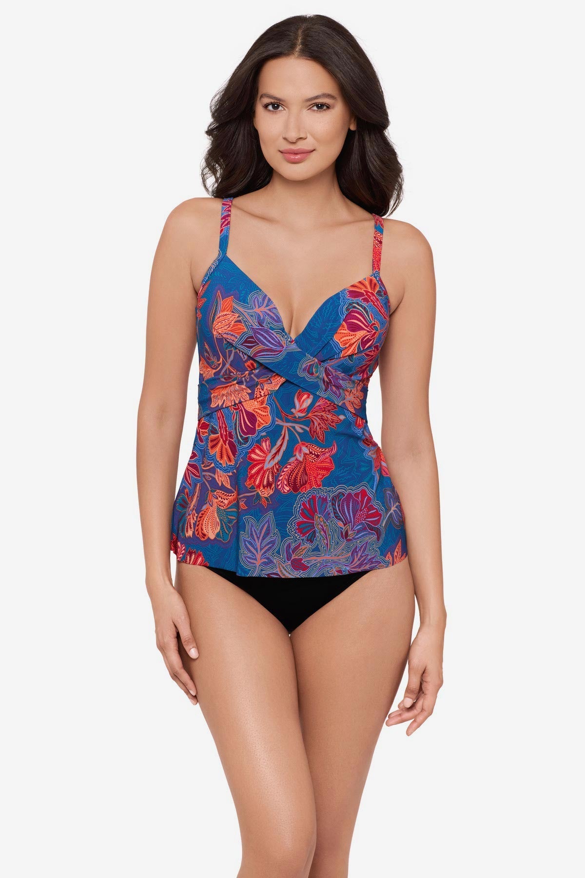 Allura Tankini Top in Decoupage Multi | Miraclesuit