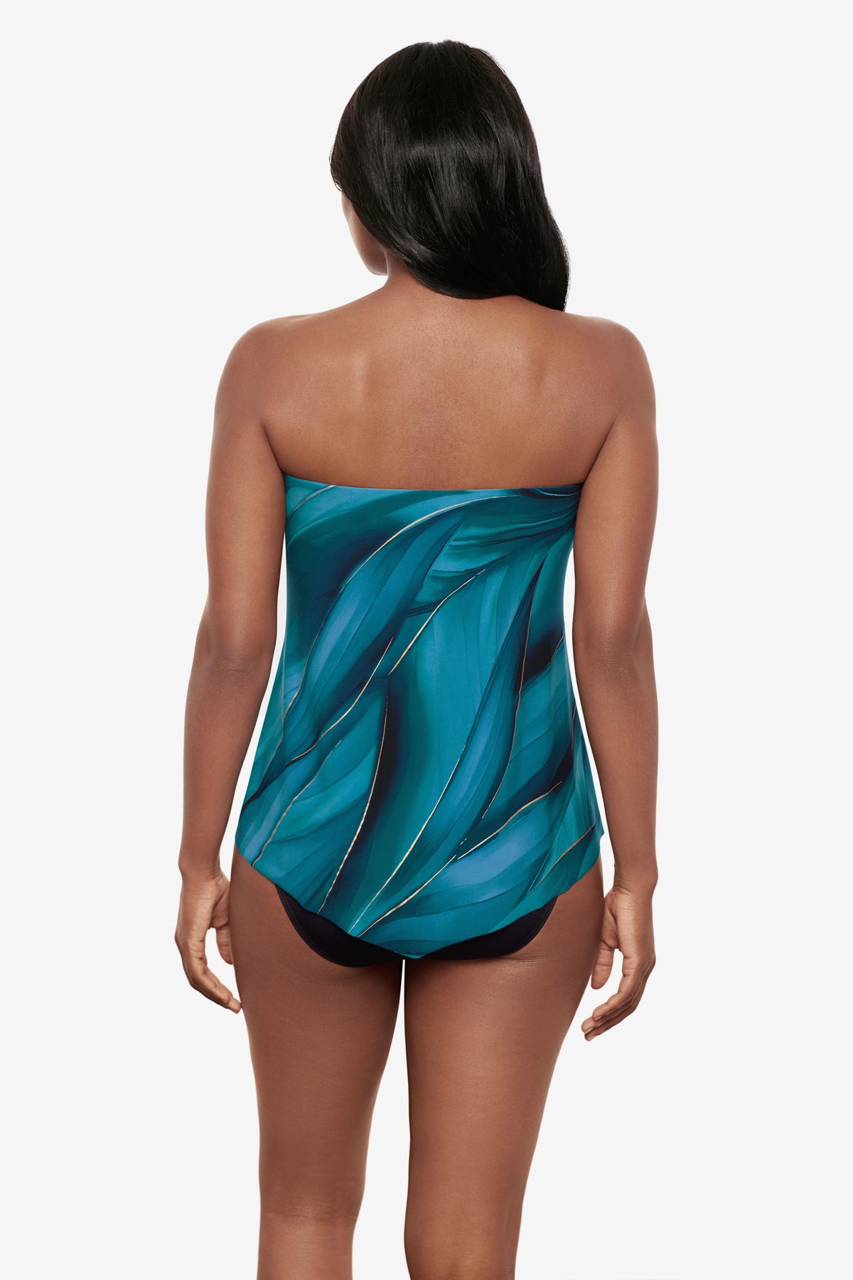 Hankini Tankini Top in Maldiva Blue/Multi | Miraclesuit