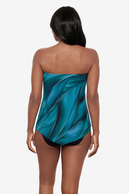Hankini Tankini Top in Maldiva Blue/Multi | Miraclesuit