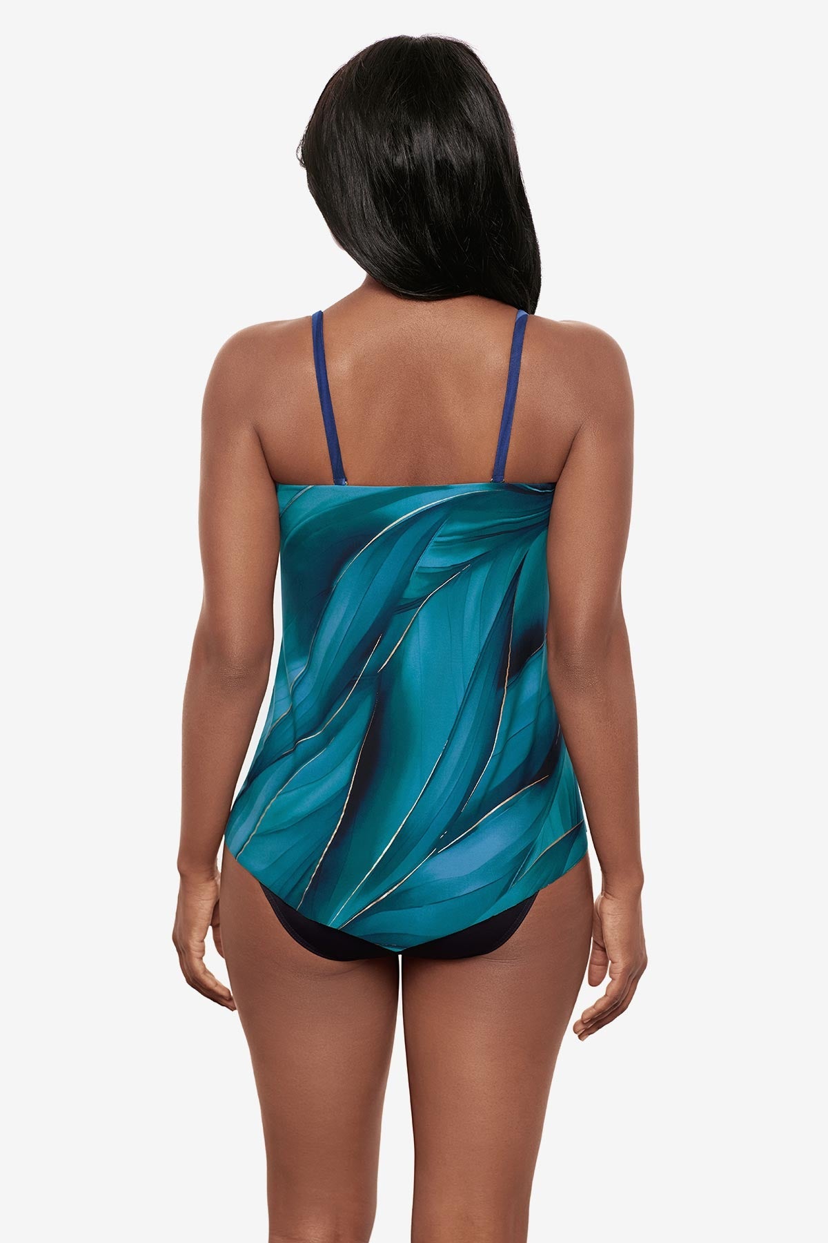 Hankini Tankini Top in Maldiva Blue/Multi | Miraclesuit