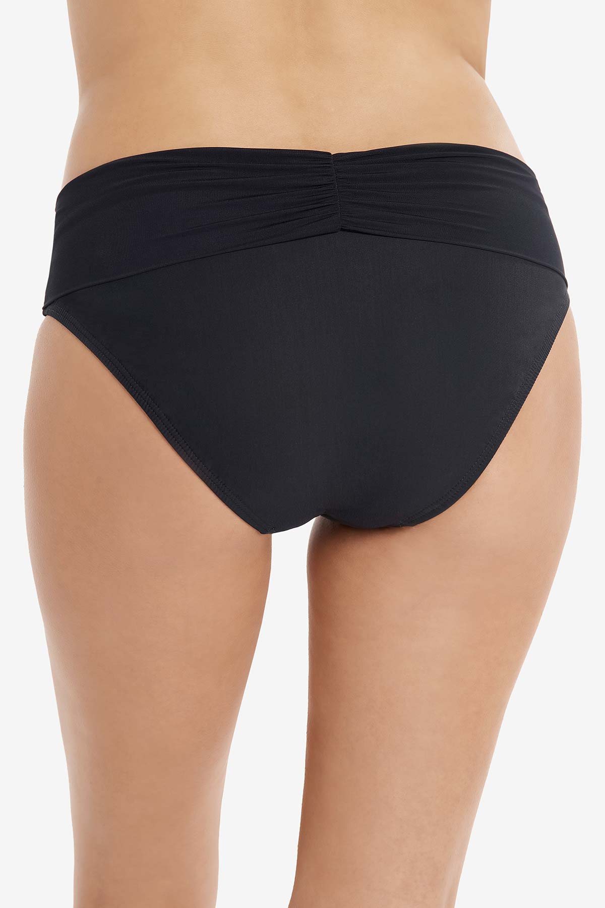 Amoressa Gimlet Folded Waist Pant Swim Bottom Black | Miraclesuit