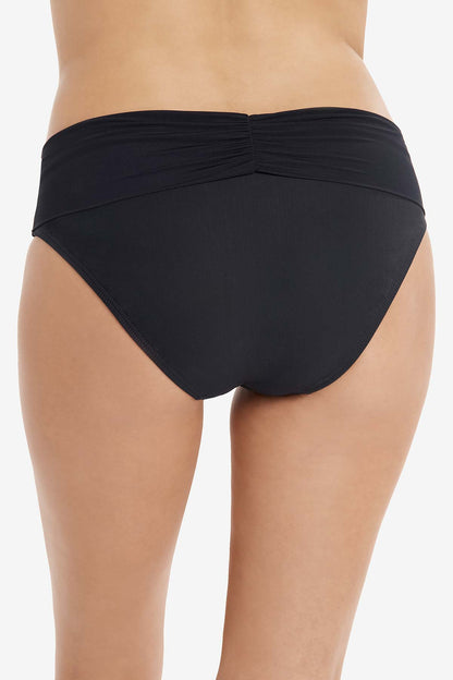 Amoressa Gimlet Folded Waist Pant Swim Bottom Black | Miraclesuit