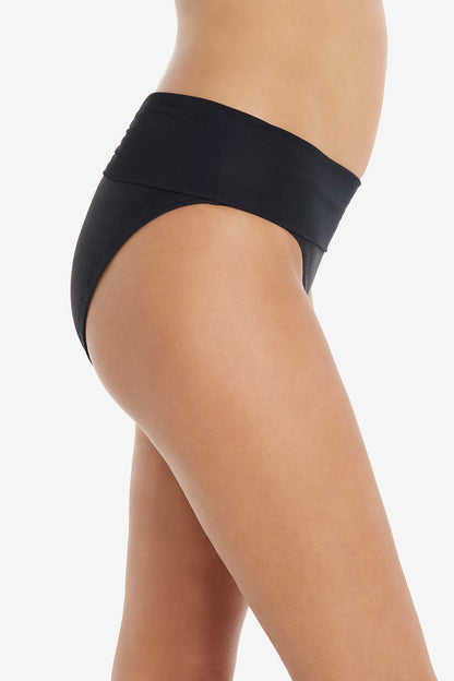 Amoressa Gimlet Folded Waist Pant Swim Bottom Black | Miraclesuit