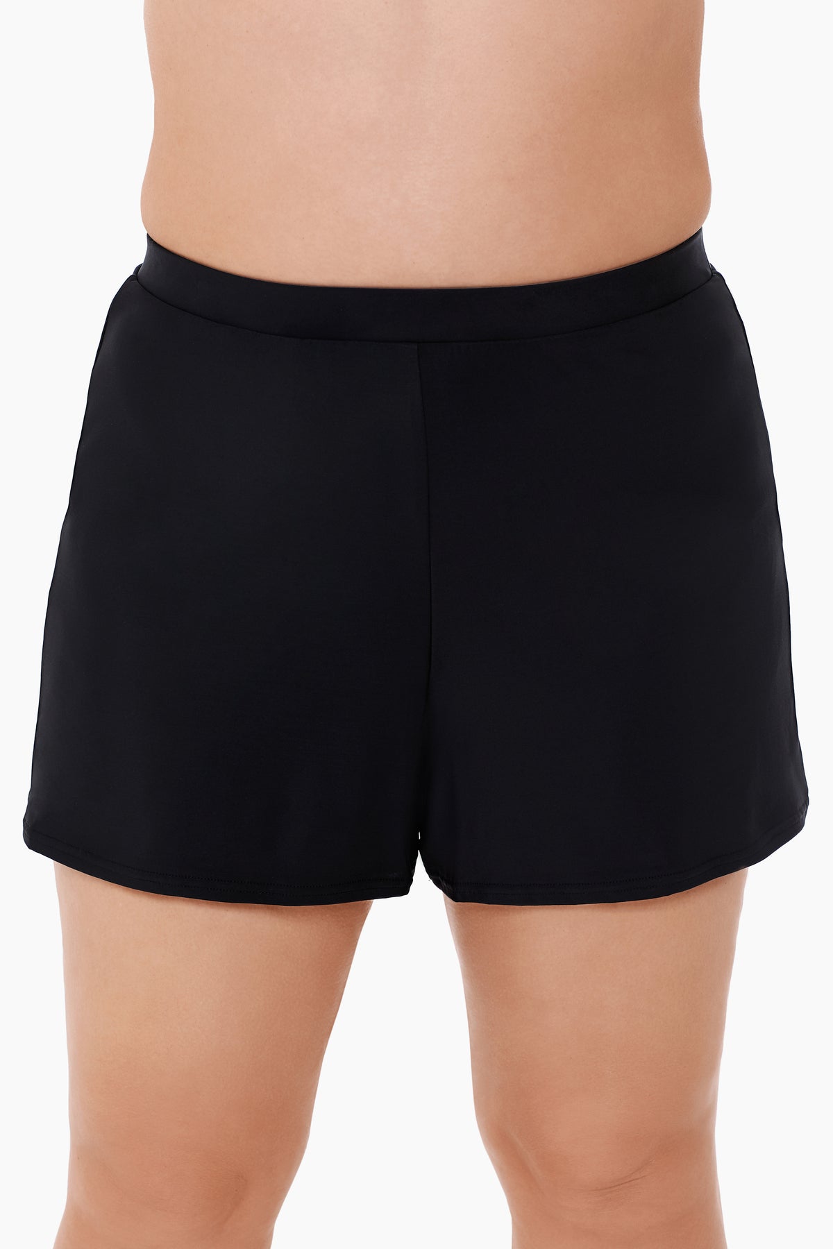 Plus Size Shorts Swimsuit Bottom Black | Miraclesuit
