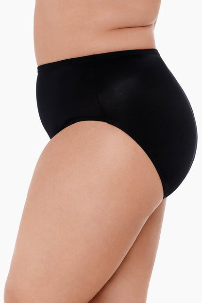 Plus Size Basic Pant Swim Bottom Black | Miraclesuit