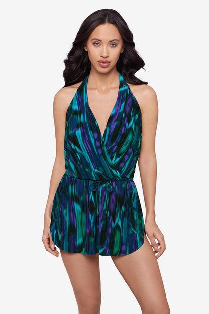 Magicsuit Rainfall Ellie One Piece Romper Black/Multi | Miraclesuit