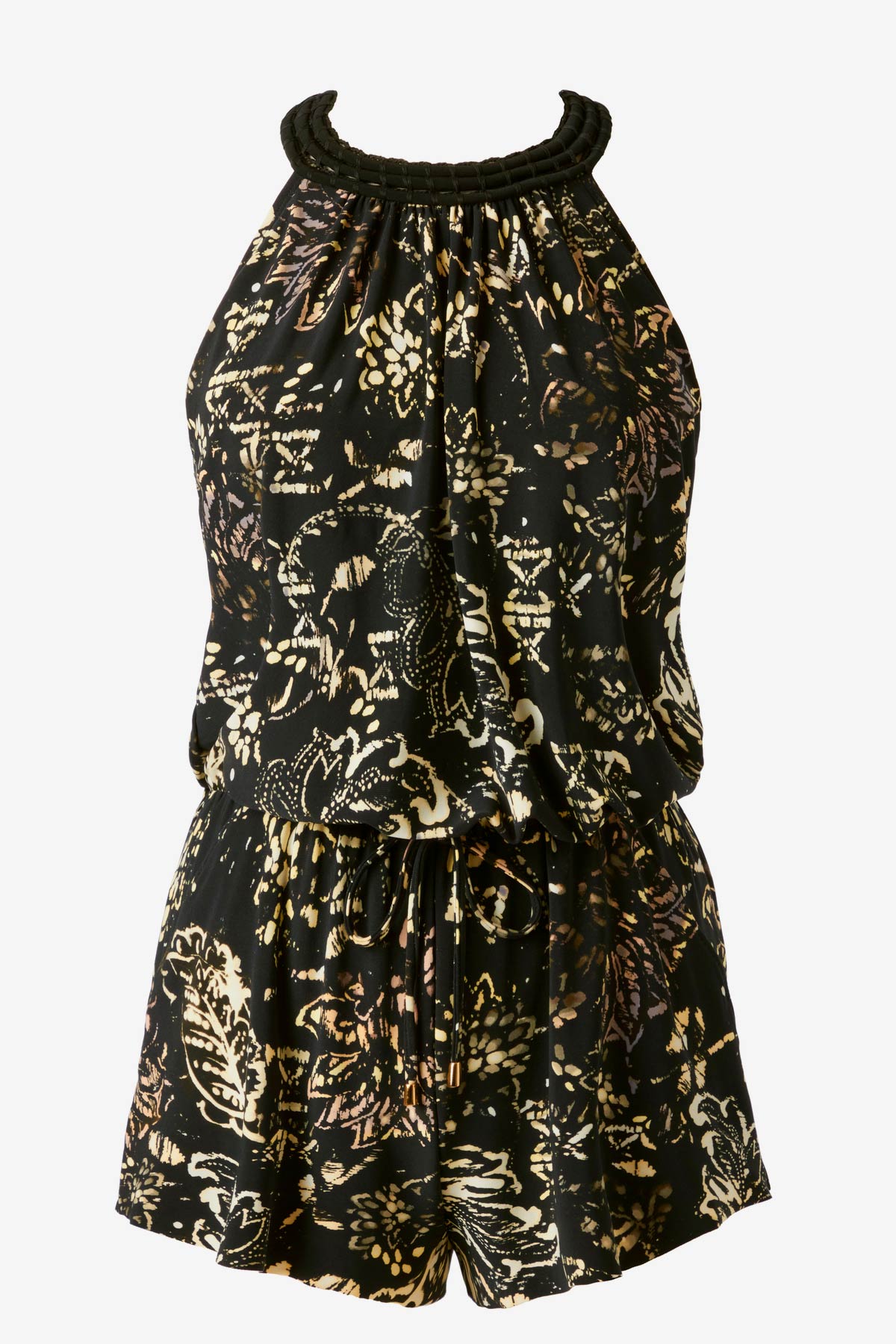 Magicsuit Balinese Piper One Piece Romper Black/Multi | Miraclesuit