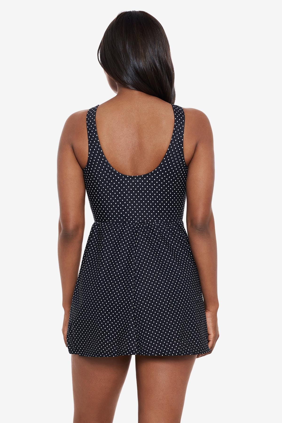 Pin Point Marais Swim Dress Bathing Suit Black/White | Miraclesuit