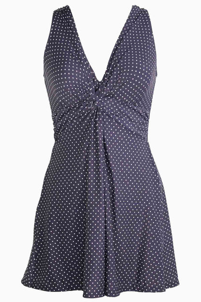 Pin Point Marais Swim Dress Bathing Suit Black/White | Miraclesuit
