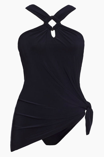 Magicsuit Square Cut Beverly One Piece Swimsuit Navy | Miraclesuit