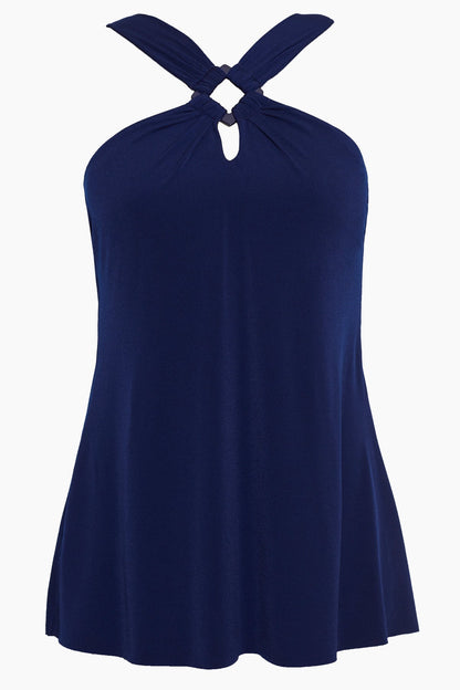 Magicsuit Square Cut Beverly One Piece Swimsuit Navy | Miraclesuit